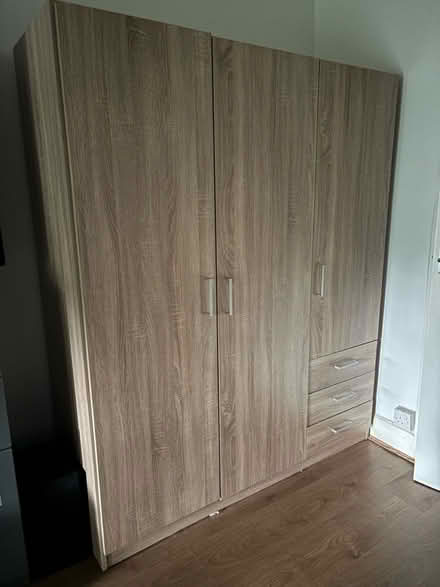 Photo of free Light oak wardrobe - assembled (Brixton SW2) #1