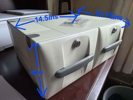 Photo of free Small 2 drawer lockable chest. (Hooley Brow OL10) #4