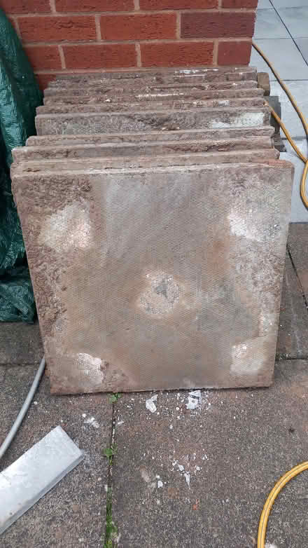 Photo of free 2nd hand grey paving slabs (Cookley, Kidderminster DY11) #2