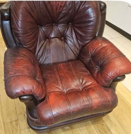 Photo of free Vintage Red leather chair (Loughton IG10) #1