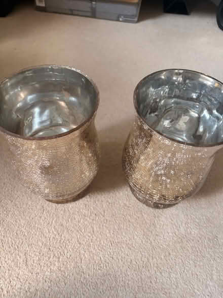 Photo of free Silver glaze candle holders (KT15 1sf) #1