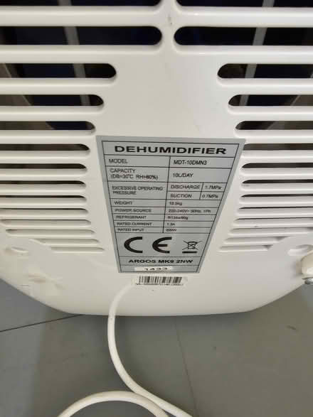 Photo of free Dehumidifier, working (S26) #4
