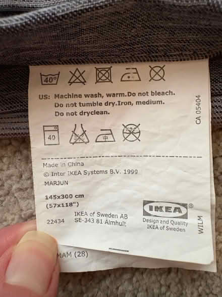 Photo of free IKEA grey curtains 145x 300cm (Spondon DE21) #3