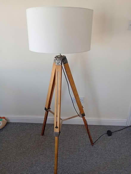 Photo of free Tall wooden lamp (ME7) #1