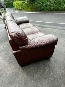Photo of free Leather settee (Longton PR4) #2