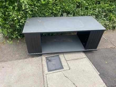 Photo of free Grey wooden TV stand (Temple Fortune NW11) #1