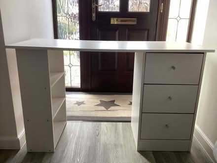 Photo of free 3 Draw Desk with side shelf (Lower Earley) #1