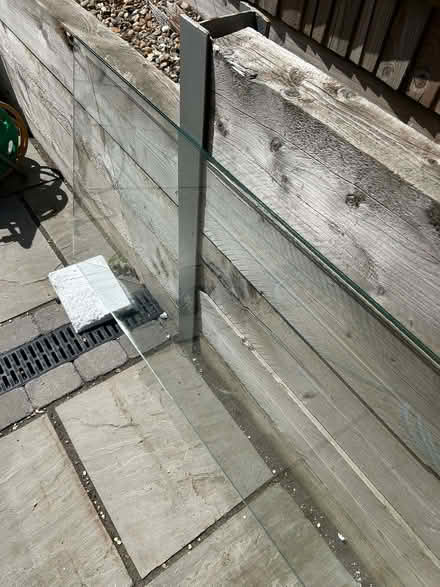 Photo of free 2 x clear laminated safety glass panels 4000 x 722 x 3.5mm (Clockhouse CR5) #3