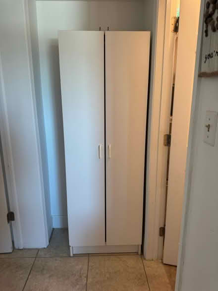 Photo of free White wooden cabinet (Indiatlantic) #2
