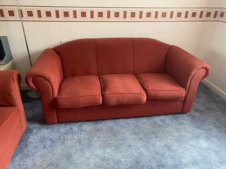Photo of free 3 seater and 2 seater sofas (Parson's Heath CO4) #1