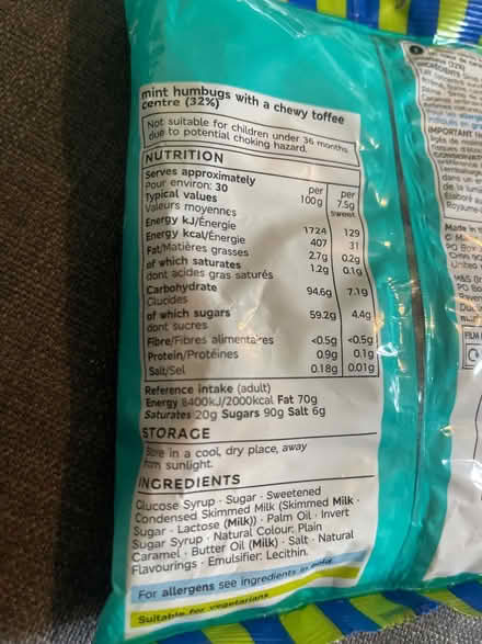 Photo of free Unopened M&S mint humbugs (Cardonald, Glasgow, G52) #3