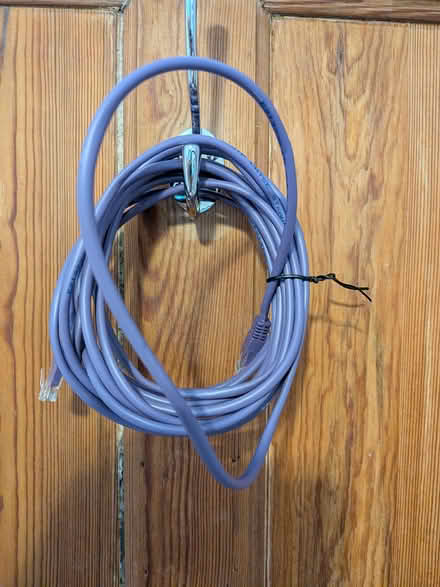 Photo of free Purple network cable - approx 5m (East Ham E6) #1