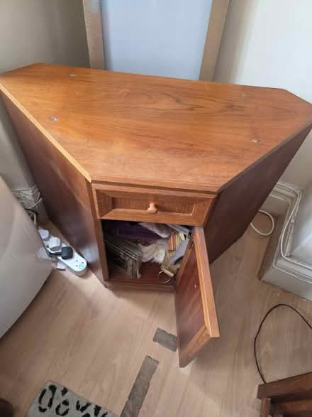 Photo of free Sturdy wooden corner cupboard (Goodmayes IG3) #2