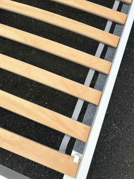 Photo of free Ikea White Metal Single Bed Frame (Leigh Sinton WR13) #3