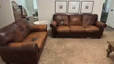 Photo of free couch and loveseat (Statham Ga) #2