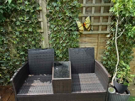Photo of free Two lovers seats with table in middle and bistro set. (Haywards Heath RH16) #2