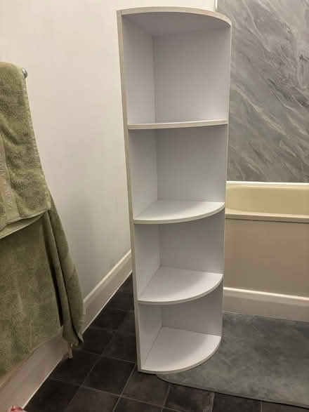 Photo of free White corner shelves unit (Brixton SW2) #2
