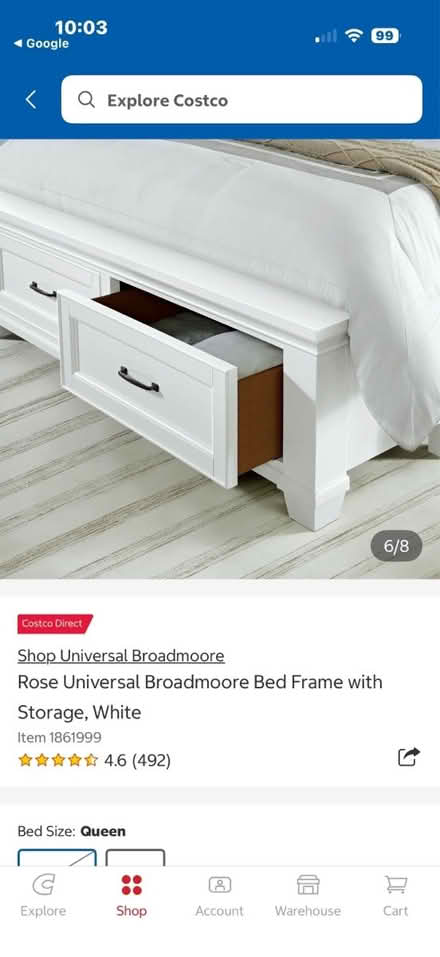 Photo of free Queen Broadmore bed frame & storage (Larkspur ca) #4