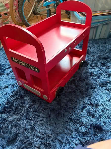 Photo of free Children’s book shelves Red Bus (LE3) #1
