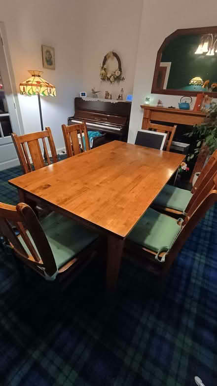 Photo of free Solid wood table and 6 chairs (Westborough WF13) #2