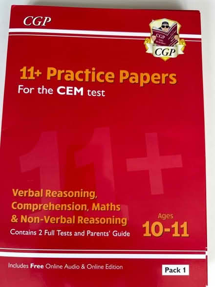 Photo of free CGP 11+ Practice papers CEM & GL assessment (Twickenham TW1) #1