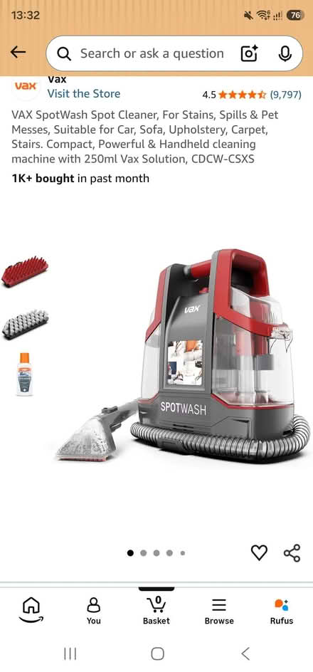 Photo of free Carpet cleaner (Barbican EC2Y) #1