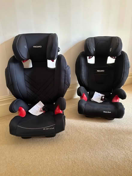 Photo of free Pair of Recaro Monza Nova child car seats (group 2-3) Isofix (Oxen End CM7) #1