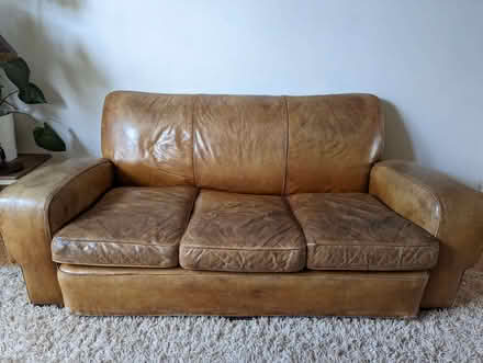 Photo of free 3 Seater Leather Sofa (Martyrs Field CT1) #1
