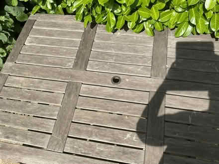 Photo of free Garden table, solid but needs an oil (Appleton OX13) #2
