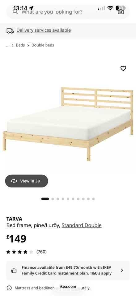 Photo of free ikea double bed and mattress (Streatham Park SW16) #1