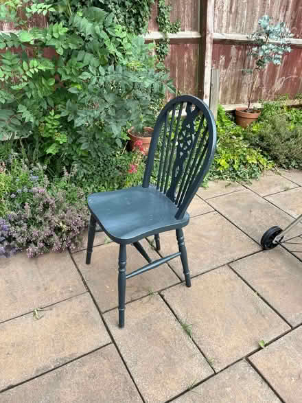 Photo of free Single dark grey wooden chair (Malvern Link WR14) #2