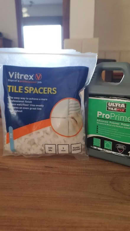 Photo of free Tile spacers and primer (South Tonbridge TN9) #1