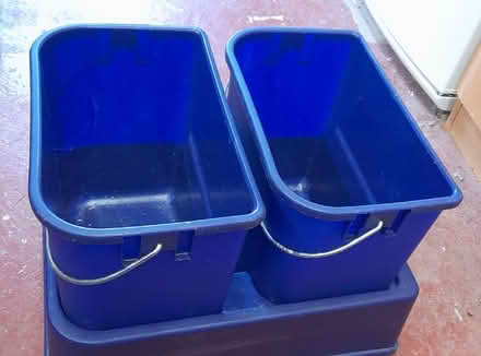 Photo of free Bin ailgylchu glas / Blue recycling bin (Bangor LL57) #1