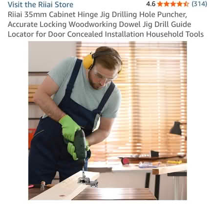 Photo of free Cabinet hinge drilling guide (Oval) #3