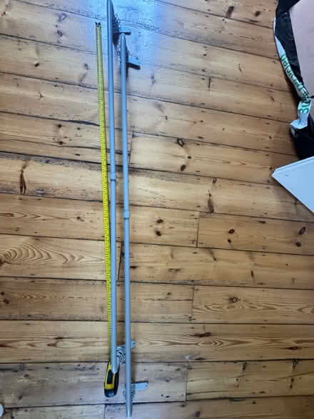 Photo of free 1.5m grey curtain poles (Lower Clapton E5) #1