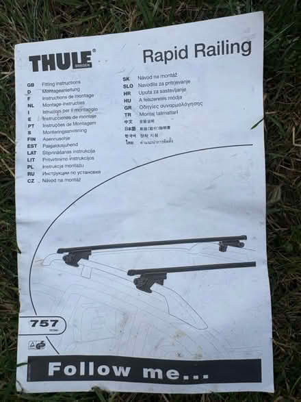 Photo of free Thule Roof bar and foot packs (SG4 Hitchin) #4
