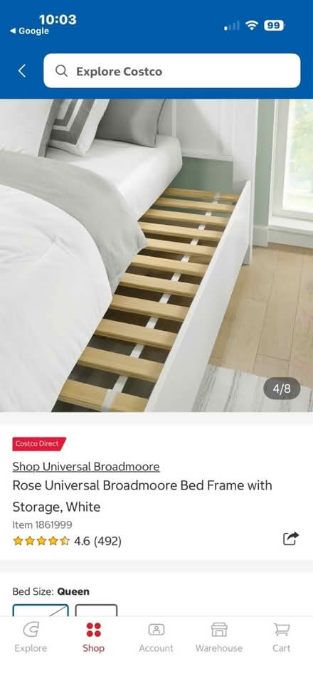 Photo of free Queen Broadmore bed frame & storage (Larkspur ca) #1
