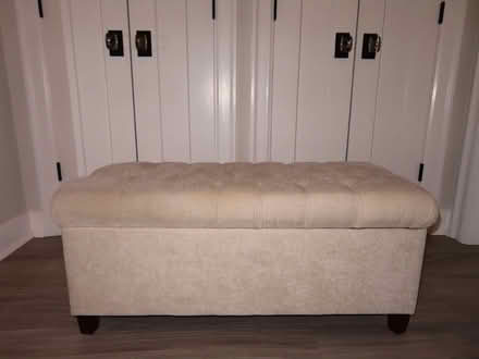 Photo of long storage ottoman bench (Leesburg) #1
