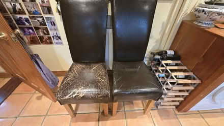 Photo of free 6 x faux leather diningroom chairs (Llanyre LD1) #3