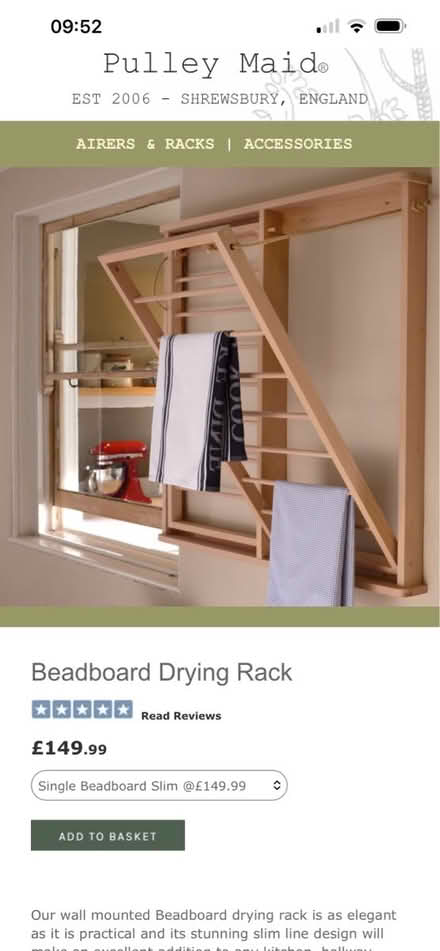 Photo of free Wooden Drying Rack (Leigh Sinton WR13) #3