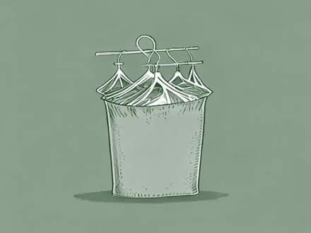 Photo of free 1 Bin-bag full of clothes hangers (assorted) (Culcheth WA3) #1