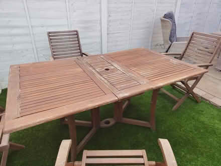 Photo of free Garden table and 4 chairs (Norwich NR2) #3