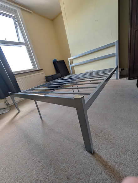 Photo of free Metal double bed frame (Walton-on-Thames) #2