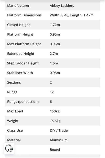 Photo of free scaffolding tower for decorating (SW8) #3