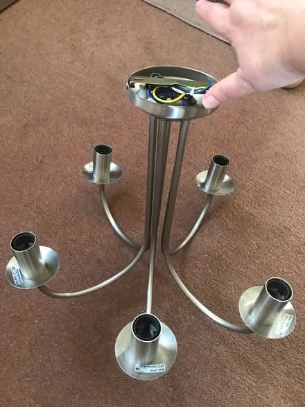 Photo of free 5 arm Chrome Chandelier-Homebase (Welling DA16, Off Welling Way) #2