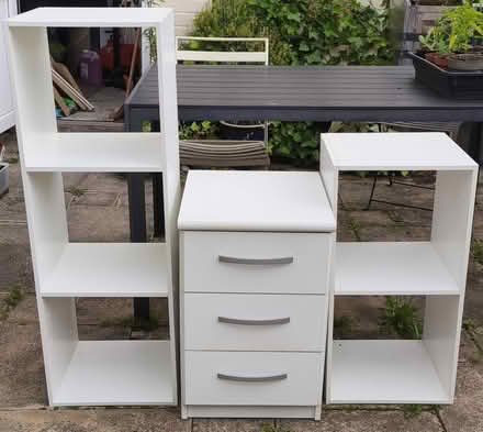 Photo of free 2 shelving units and small drawers (Brimington, S43) #1
