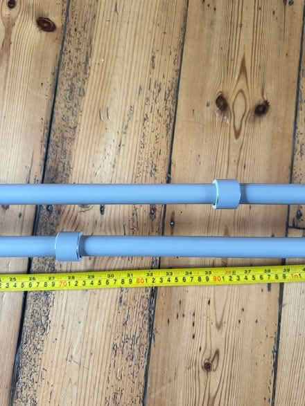 Photo of free 1.5m grey curtain poles (Lower Clapton E5) #2