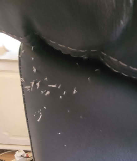 Photo of free Brown leather sofa (Caversham Heights RG4) #2