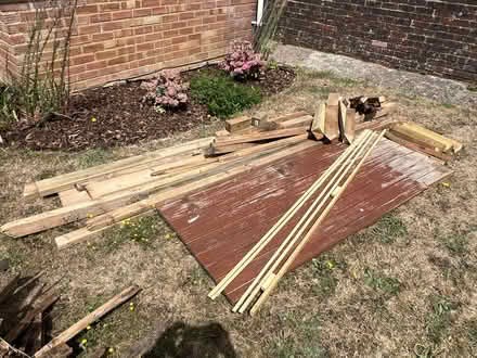 Photo of free Old shed door plus offcuts of wood (North Bersted PO22) #2