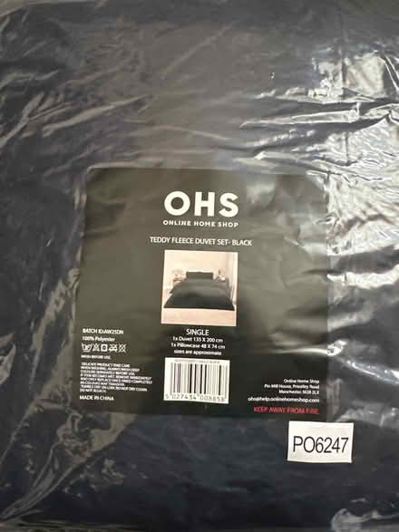 Photo of free New single duvet set black (Alva FK12) #1